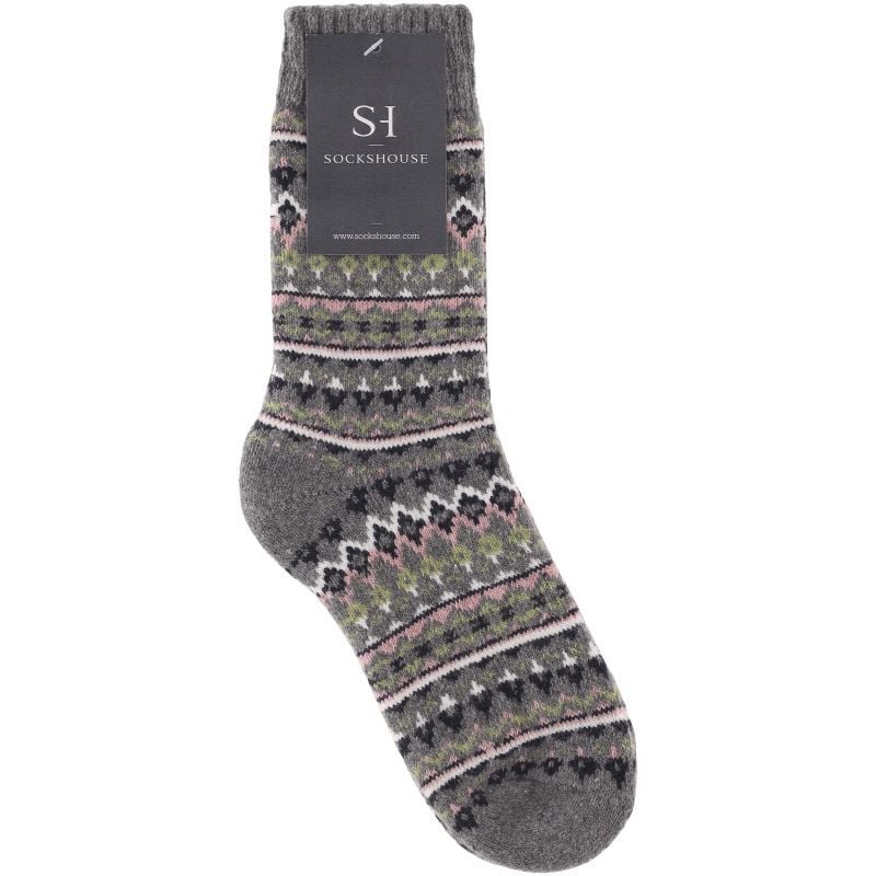 Welkoop Print - Sokken - Grijs - 35-38