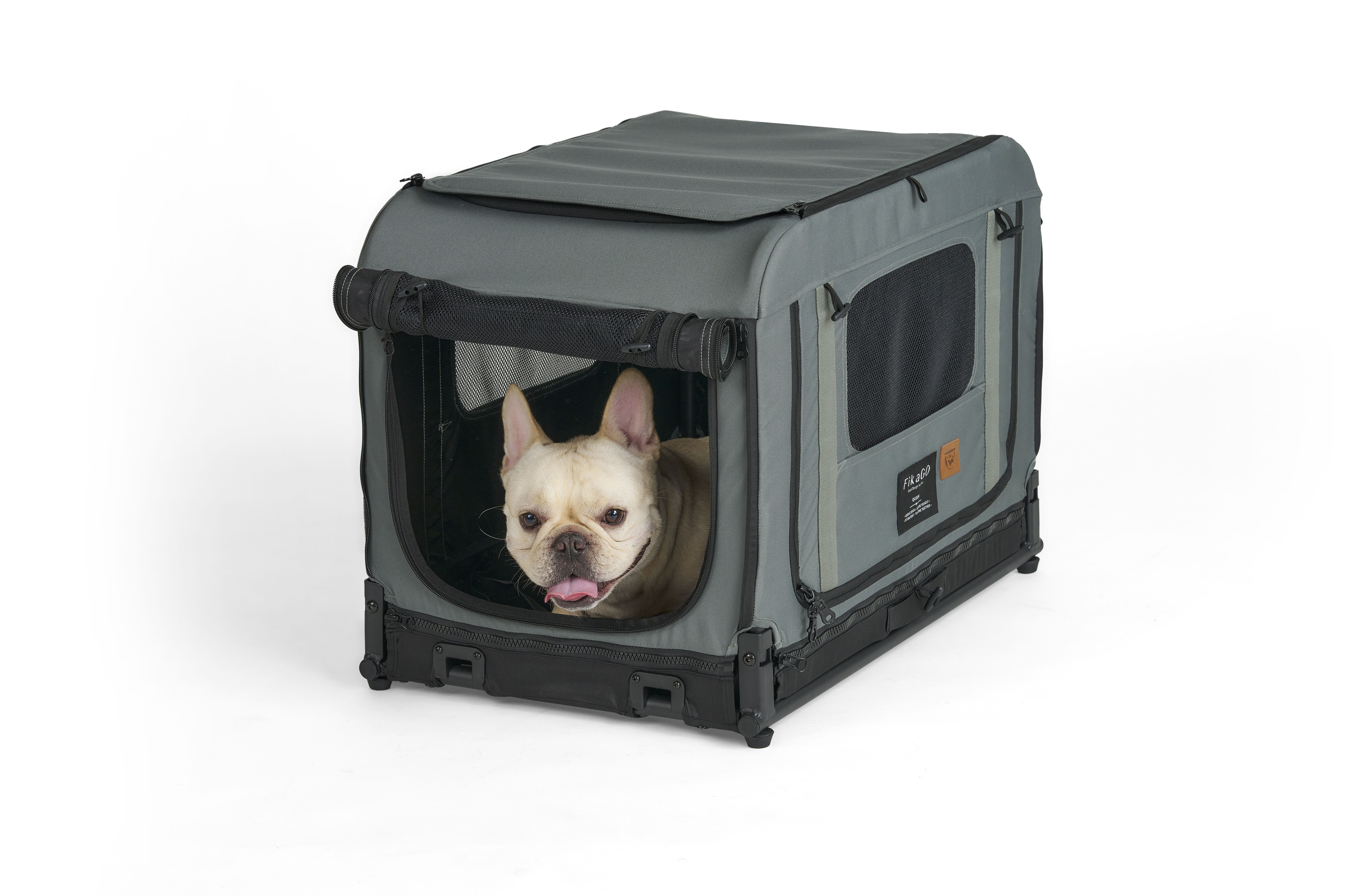 Fikago Queen - tot 30 kg - Hondenbench - Groen - 50x71x45 cm