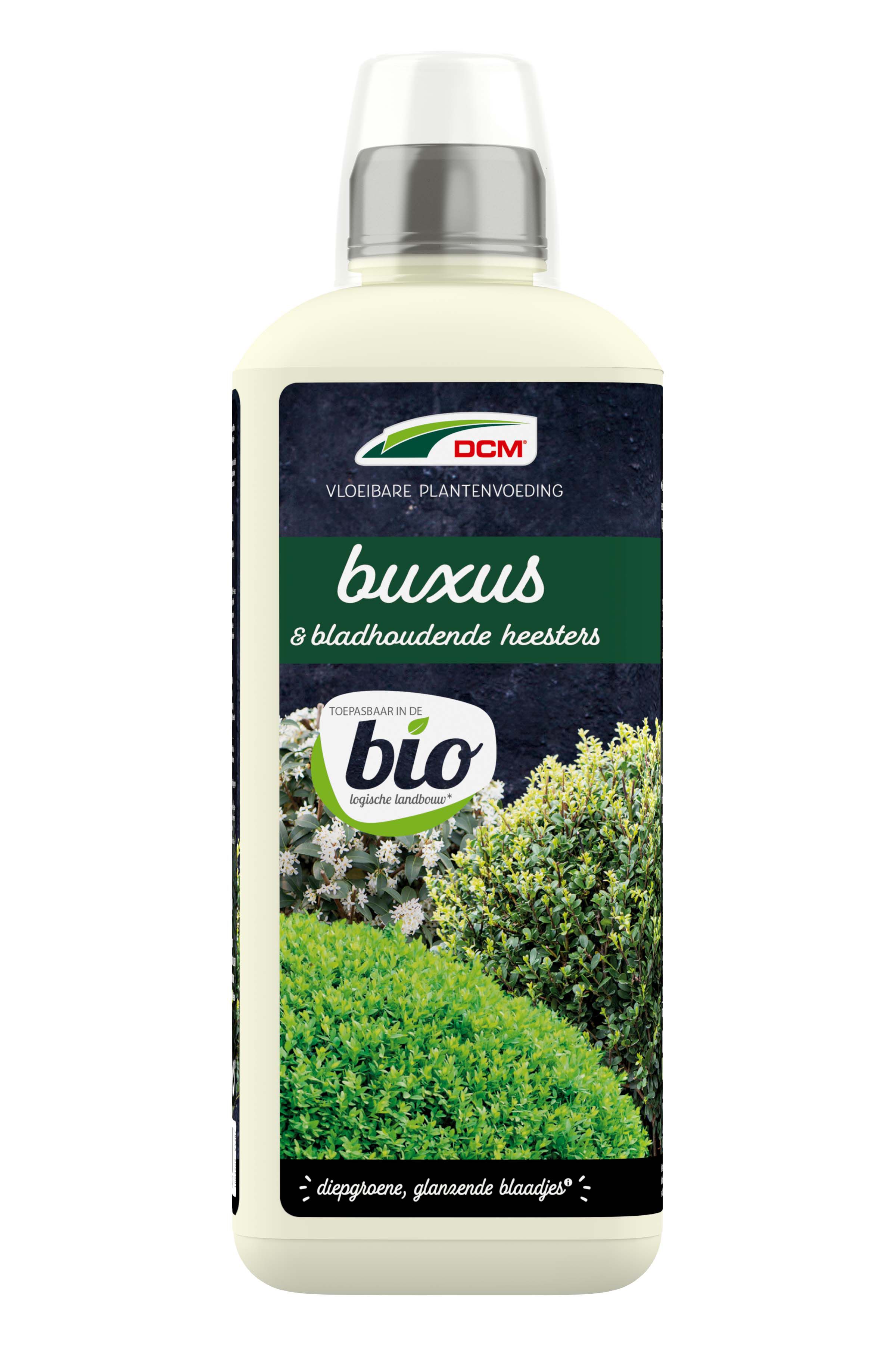 DCM Vloeibare Meststof Buxus & Bladhoudende heesters - Siertuinmeststof - 800 Milliliter
