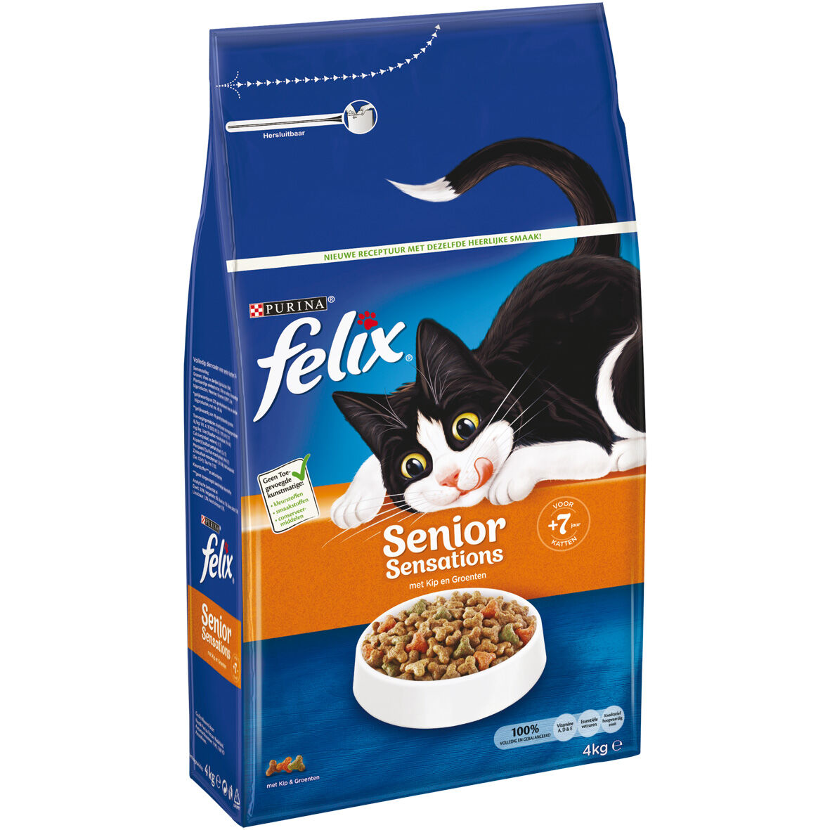 Felix Senior Sensations - Kattenvoer - 4 Kilogram - mix Felix Senior Sensations - Kattenvoer - 4 Kilogram - mix