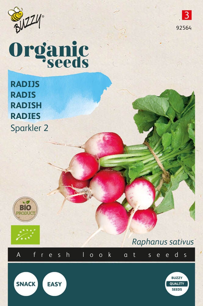 Buzzy Radijs Raphanus sativus Sparkler - Radijs Buzzy Radijs Raphanus sativus Sparkler - Radijs