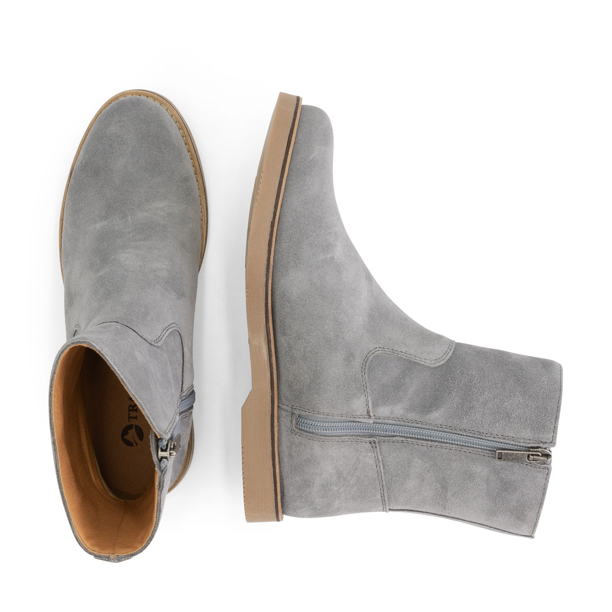 Travelin Vivienne Women - Enkellaarzen - Grijs - 36