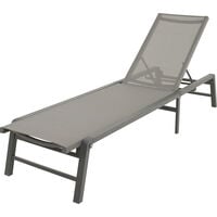 Lesli Living Lazarro - Ligbed - Antraciet - 31x193x56 cm