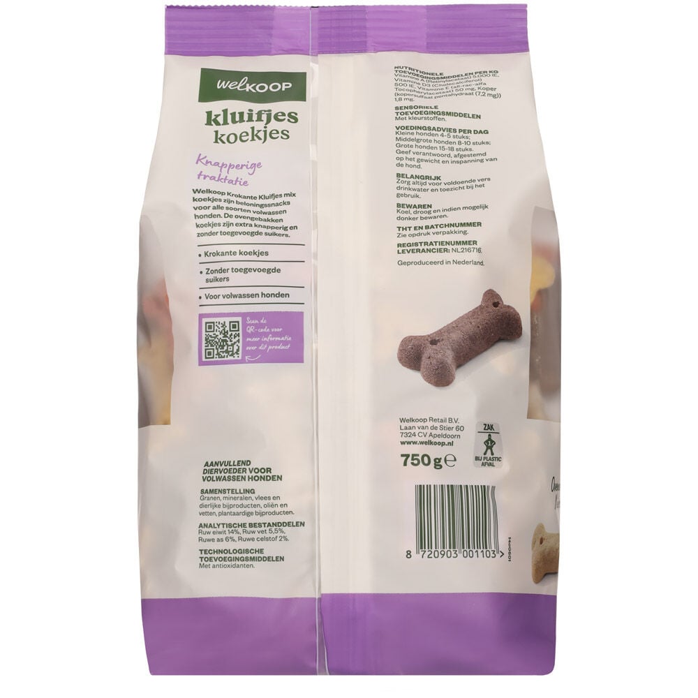 Welkoop Kluifjes - Hondenkoekjes - 750 Gram