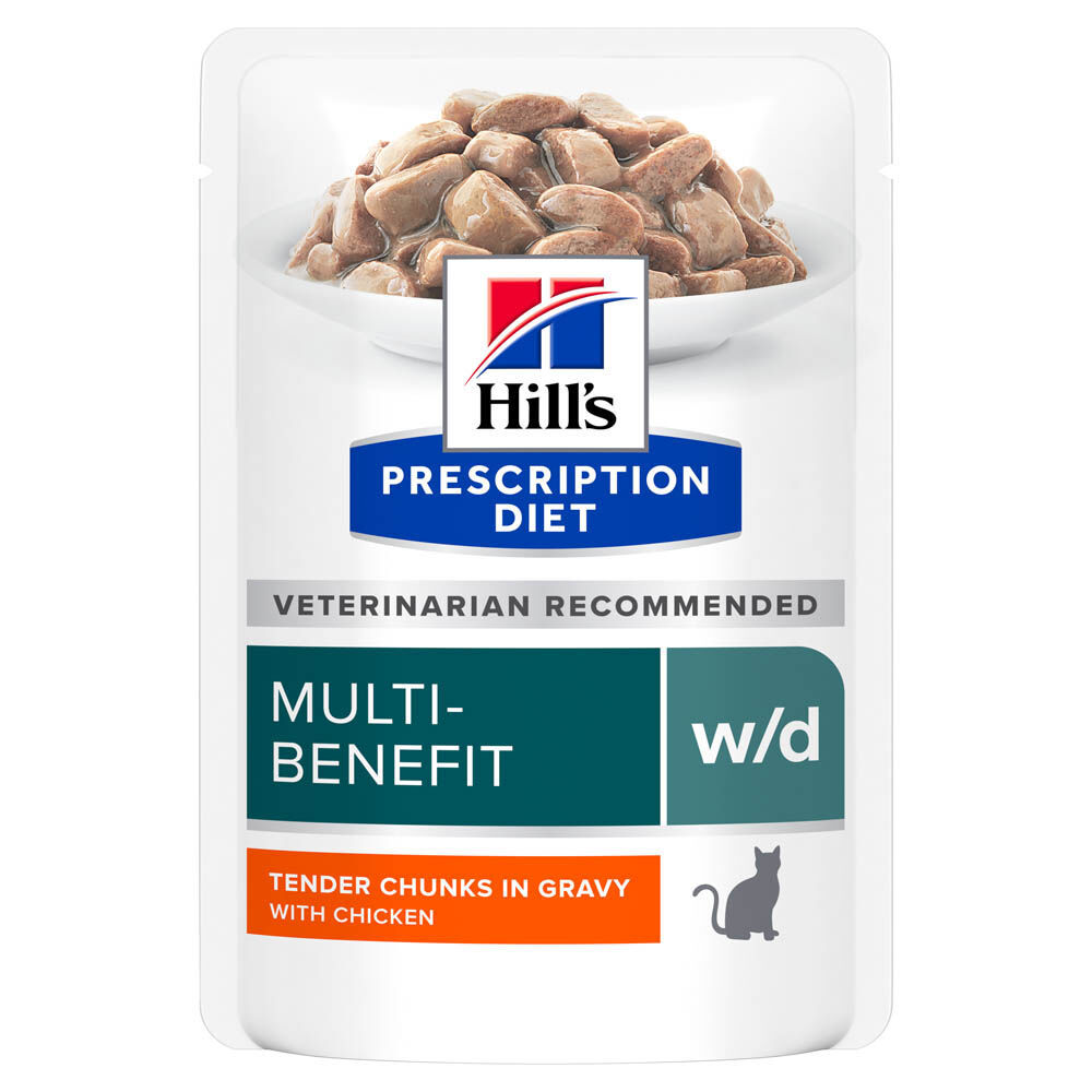 Hill's Prescription Diet Multi Benefit w/d - Kattenvoer - 85 Gram - kip Hill's Prescription Diet Multi Benefit w/d - Kattenvoer - 85 Gram - kip
