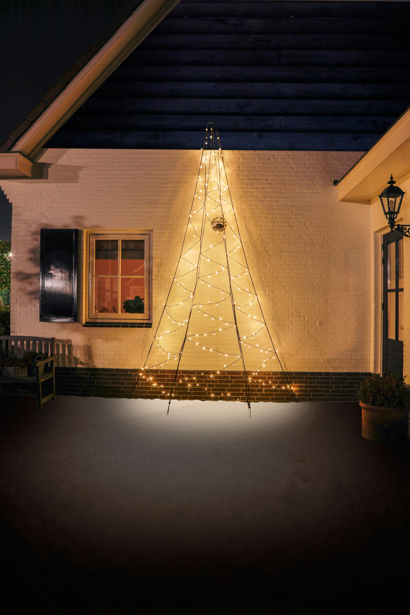 Fairybell 4 meter - Muurkerstboom - 240 - Warm wit - 400 cm