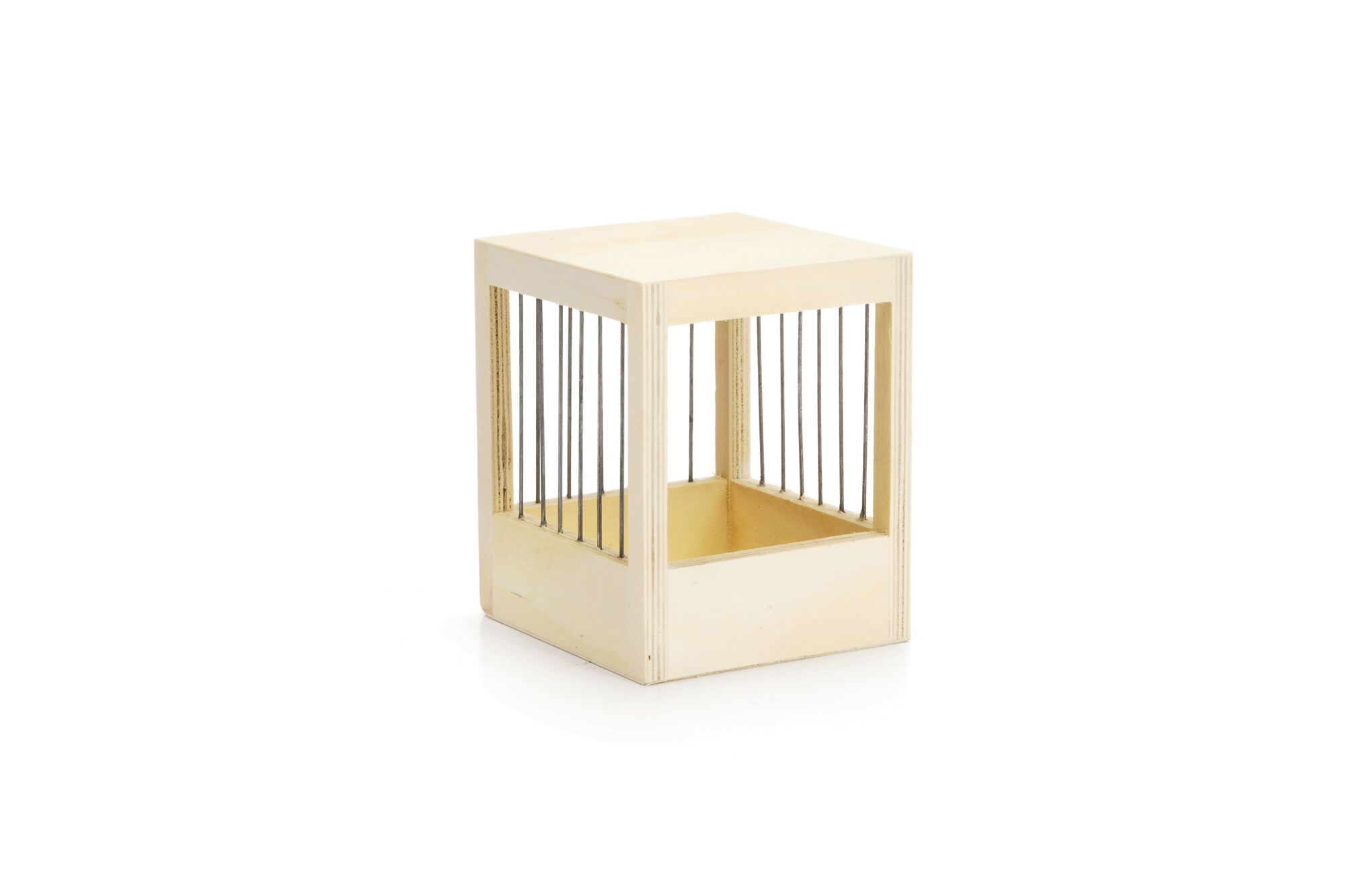 Beeztees Broedkastje Gespijld - Vogel accessoires - Bruin - Klein Beeztees Broedkastje Gespijld - Vogel accessoires - Bruin - Klein