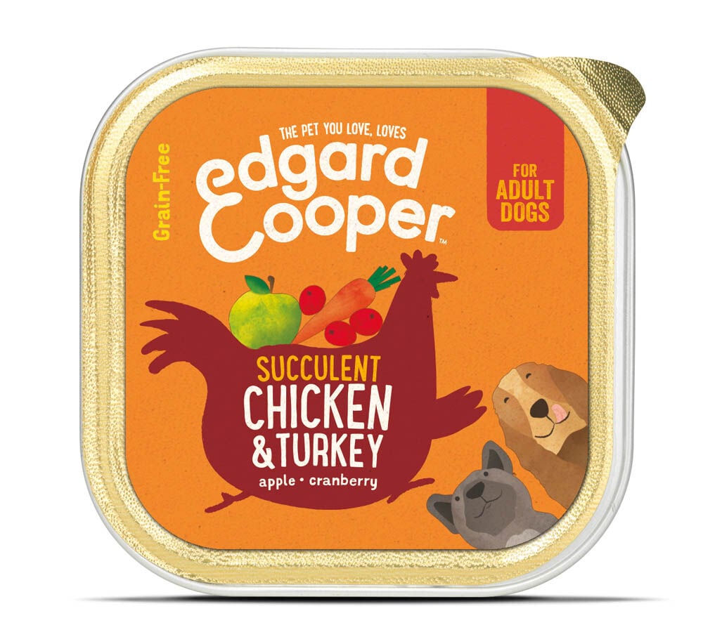 Edgard & Cooper Adult - Hondenvoer - 150 Gram - kalkoen, kip Edgard & Cooper Adult - Hondenvoer - 150 Gram - kalkoen, kip