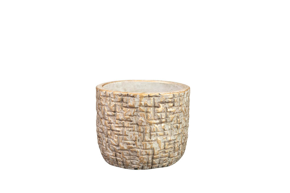 TS COLLECTION Maxim - Bloempot - Bruin - 14 cm TS COLLECTION Maxim - Bloempot - Bruin - 14 cm