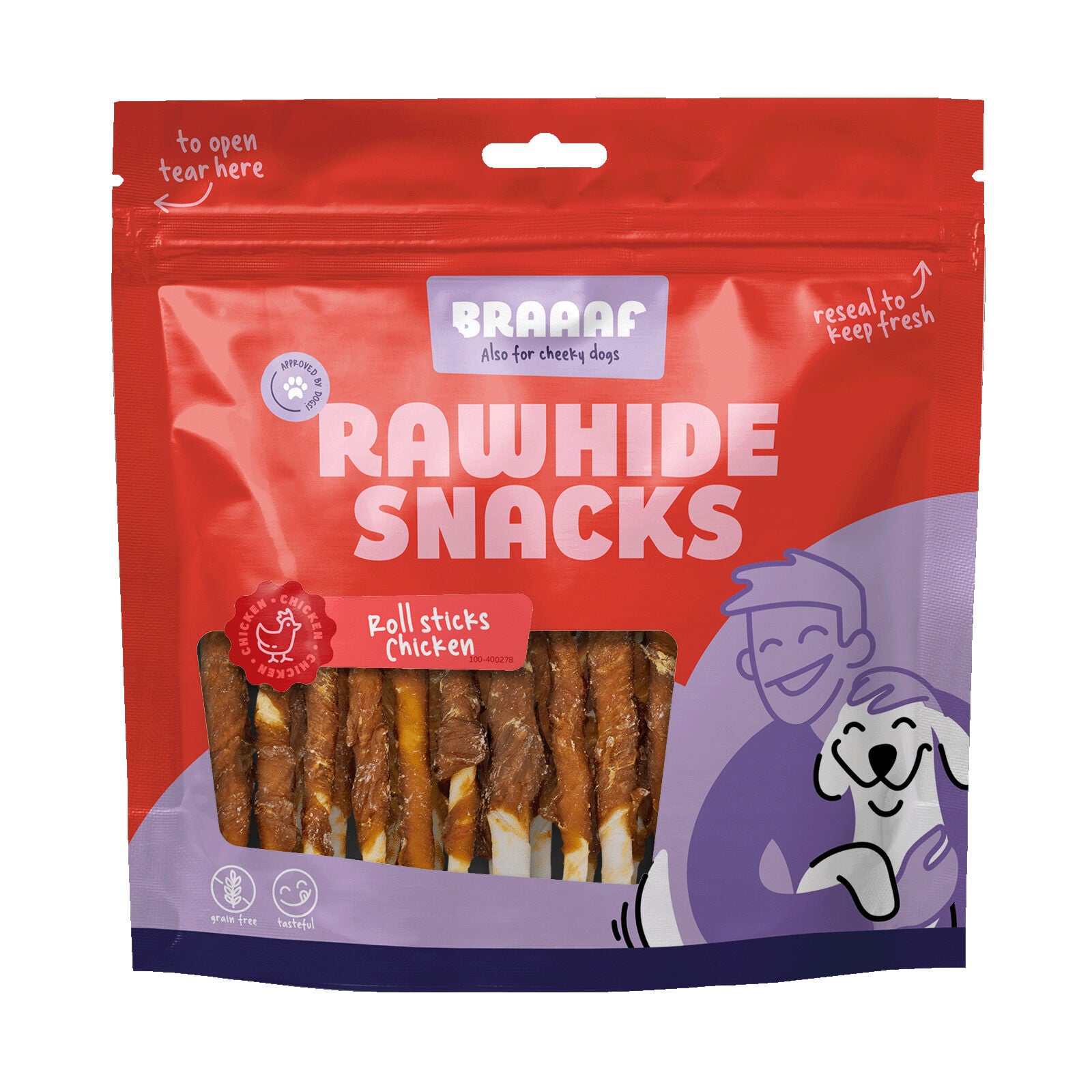 Braaaf Rollsticks - Hondensnack