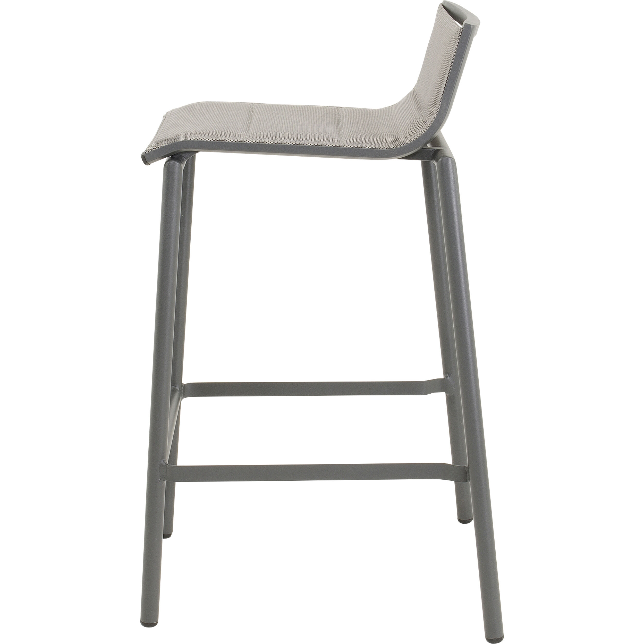 Lesli Living Milazzo - Barstoel - Antraciet - 89x54x52 cm