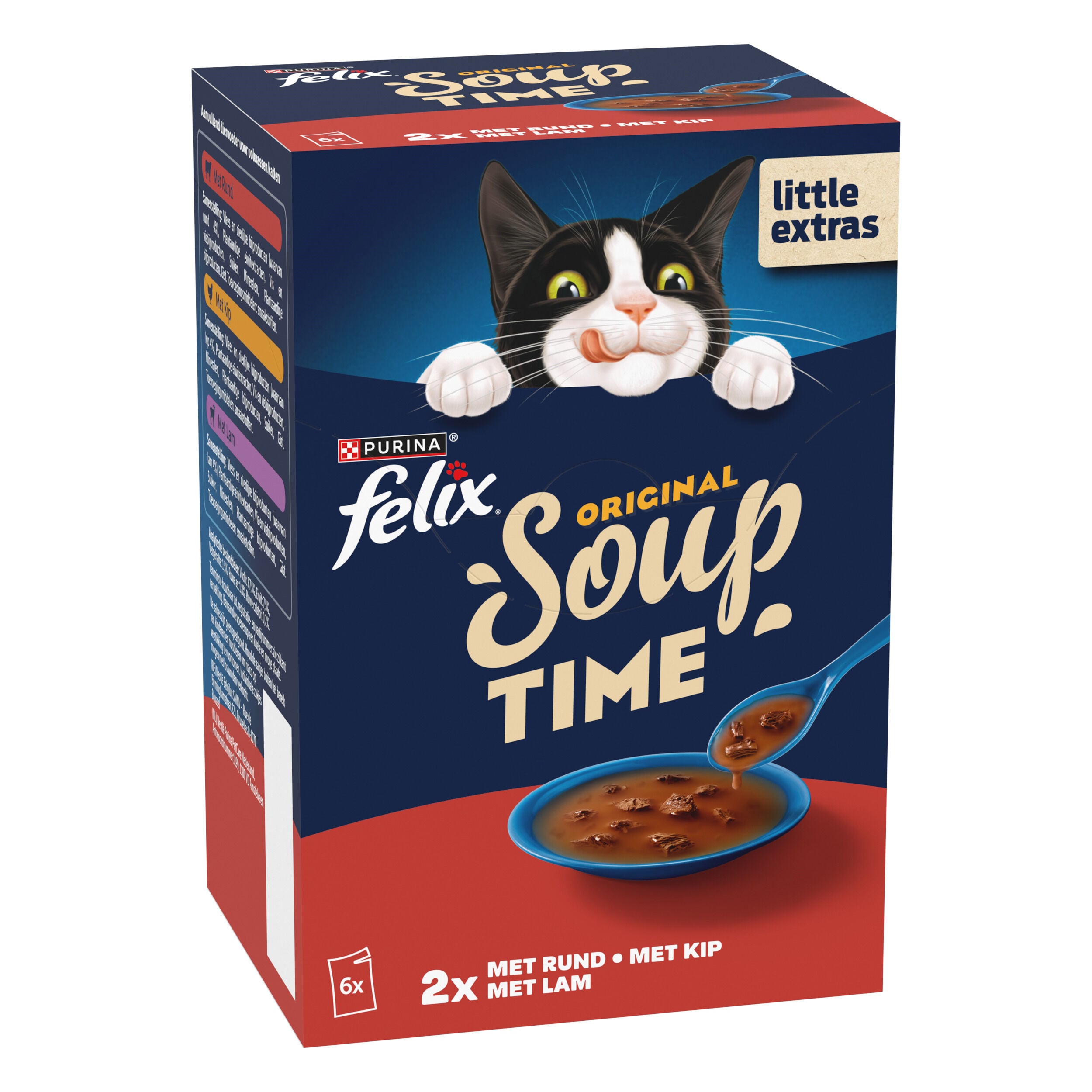 Felix Soup Countryside - Kattensnack - 288 Gram - kip, rund Felix Soup Countryside - Kattensnack - 288 Gram - kip, rund