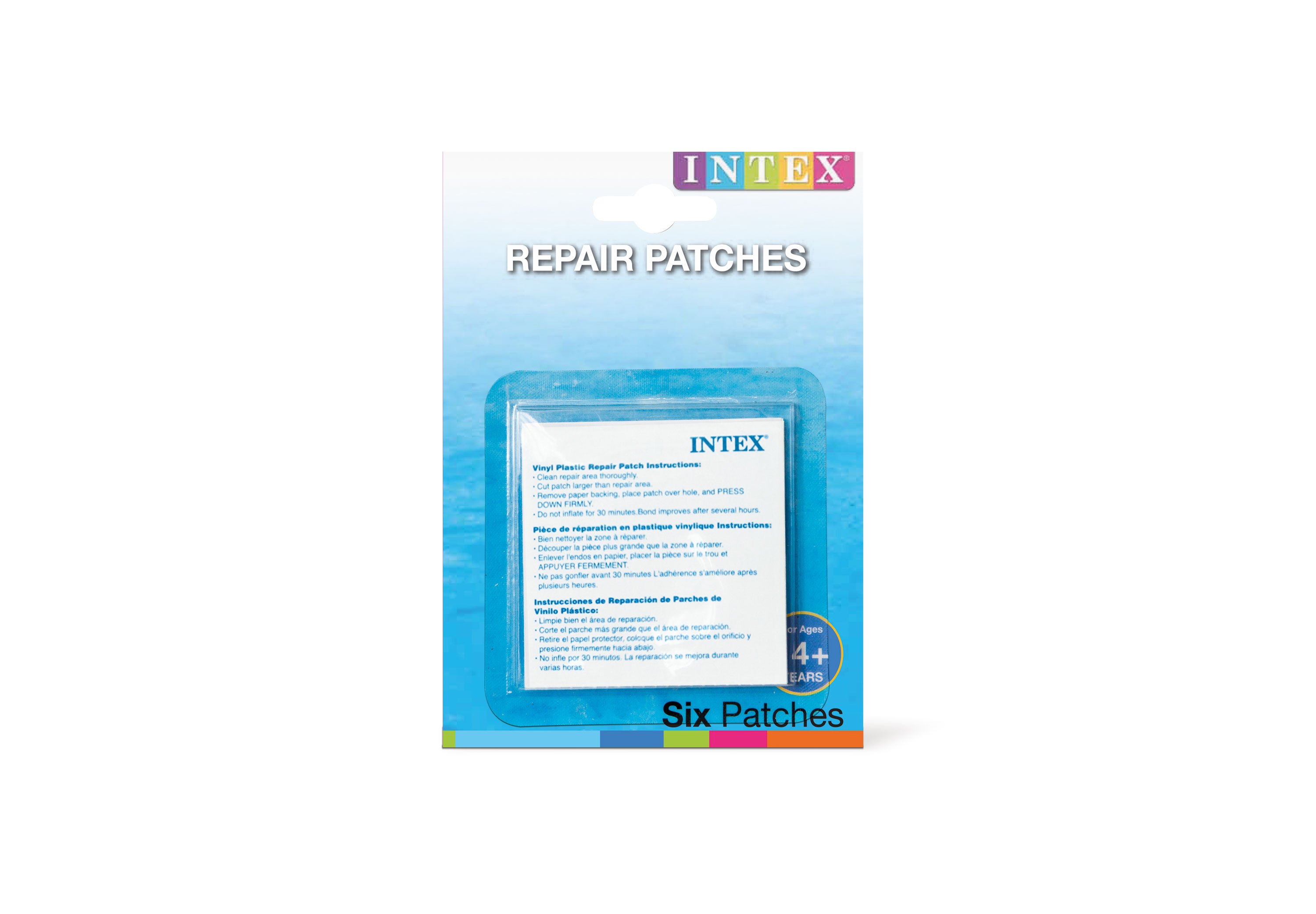 Intex - Reparatievel 6 vellen - Wit - 15.9x7x0.6 cm