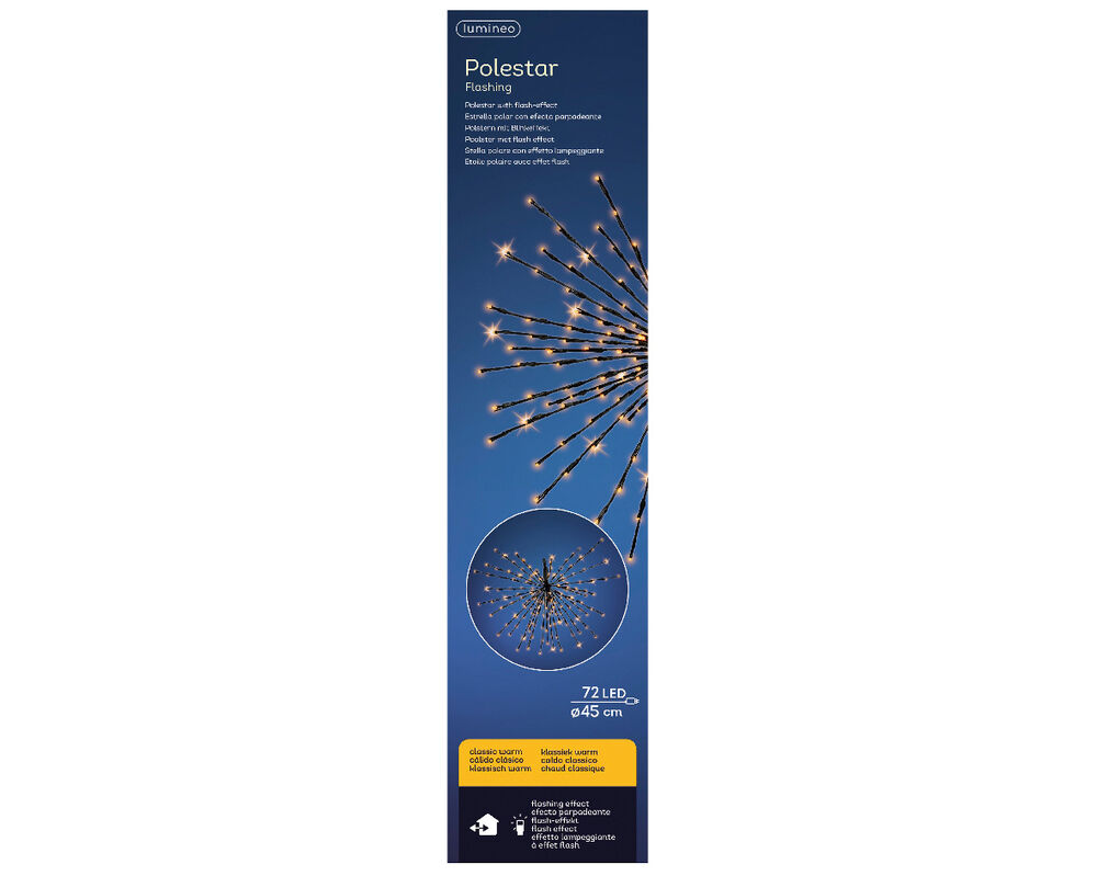 Lumineo - Poolster - 72 - Klassiek warm wit - 45 cm