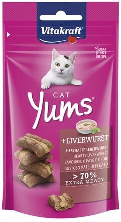 Vitakraft Cat Yums - Kattensnacks - 40 Gram - lever Vitakraft Cat Yums - Kattensnacks - 40 Gram - lever