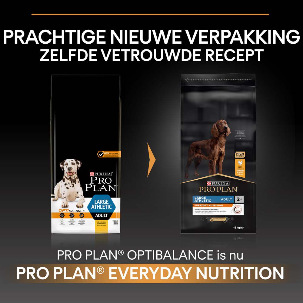 PRO PLAN Everyday Nutrition Adult Large Athletic - Hondenvoer - 14 Kilogram - kip