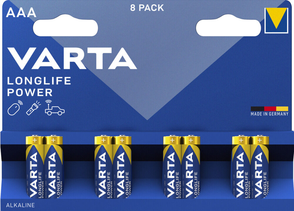 Varta AAA Longlife - Batterij - 8 Stuks Varta AAA Longlife - Batterij - 8 Stuks