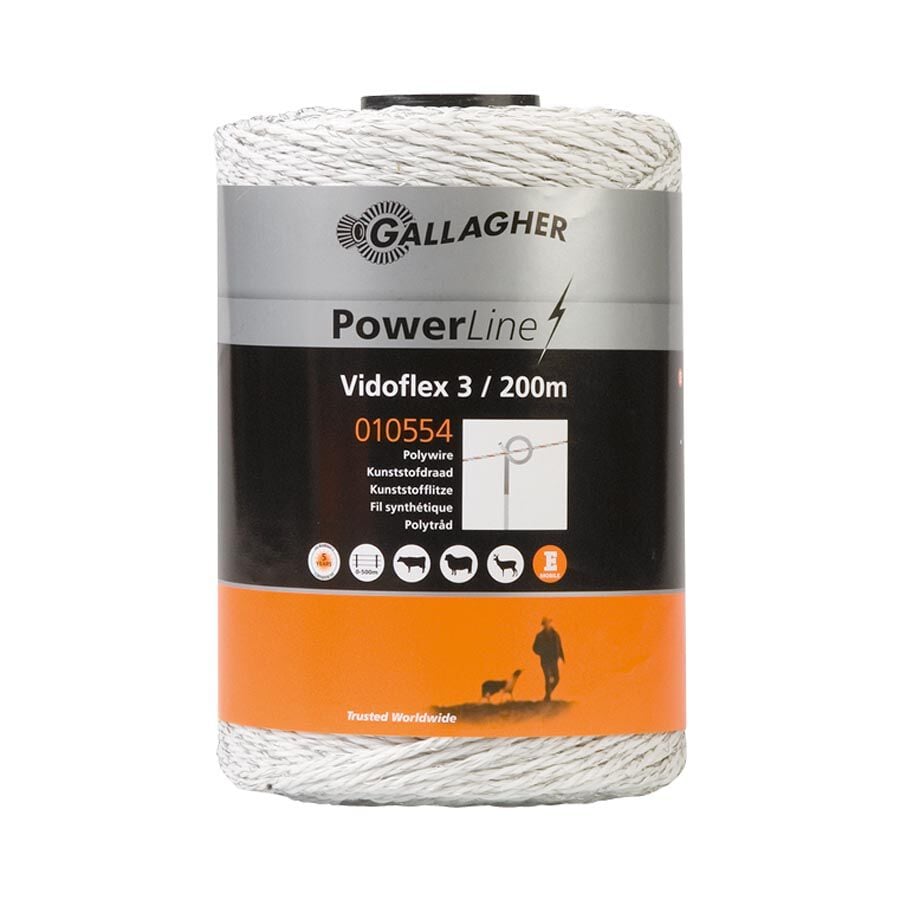 Gallagher Vidoflex 3 - 15 cm - 200 Meter - Wit - 8 cm - 20000 cm