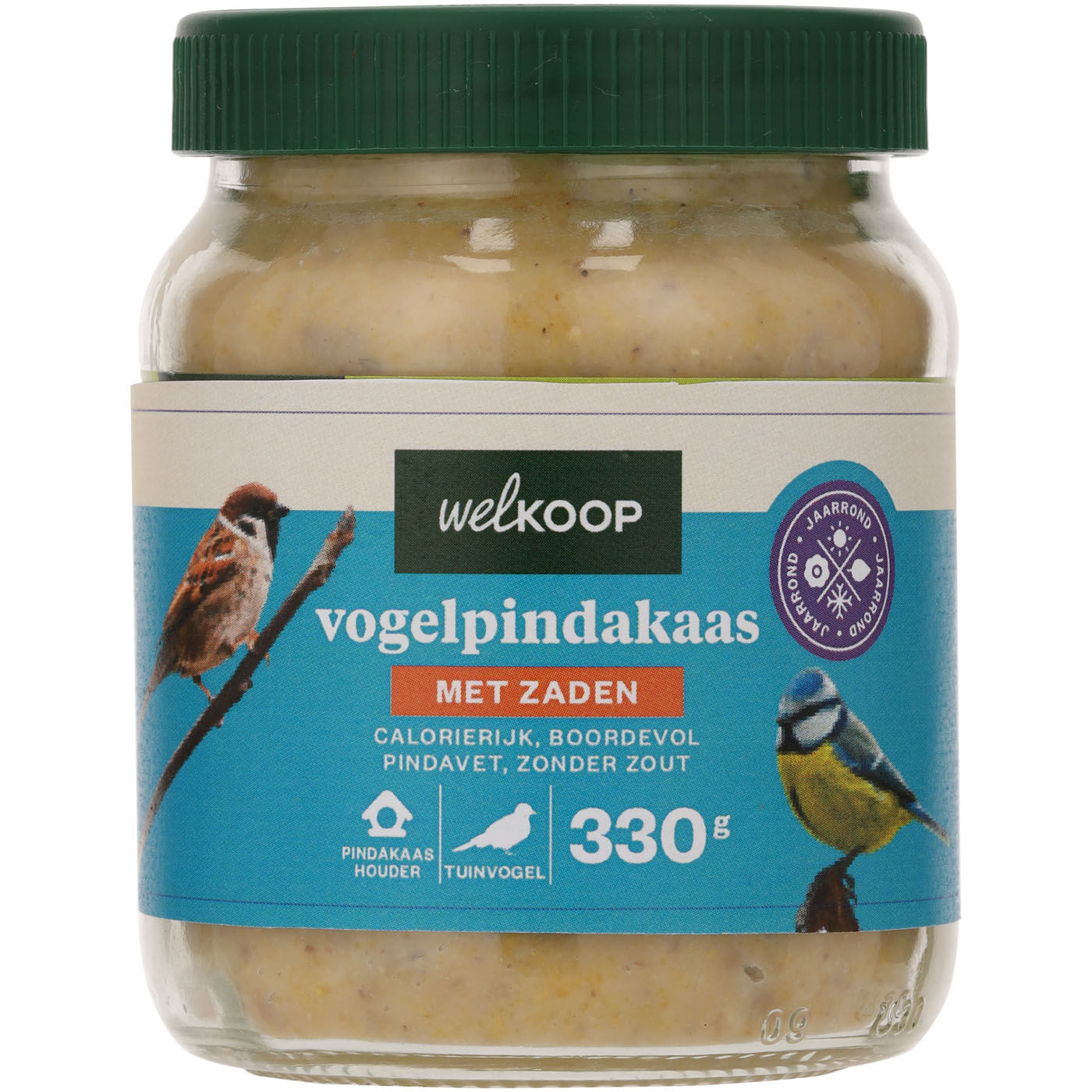 Welkoop - Vogelpindakaas - Tuinvogelvoer - 330 Gram - zaden