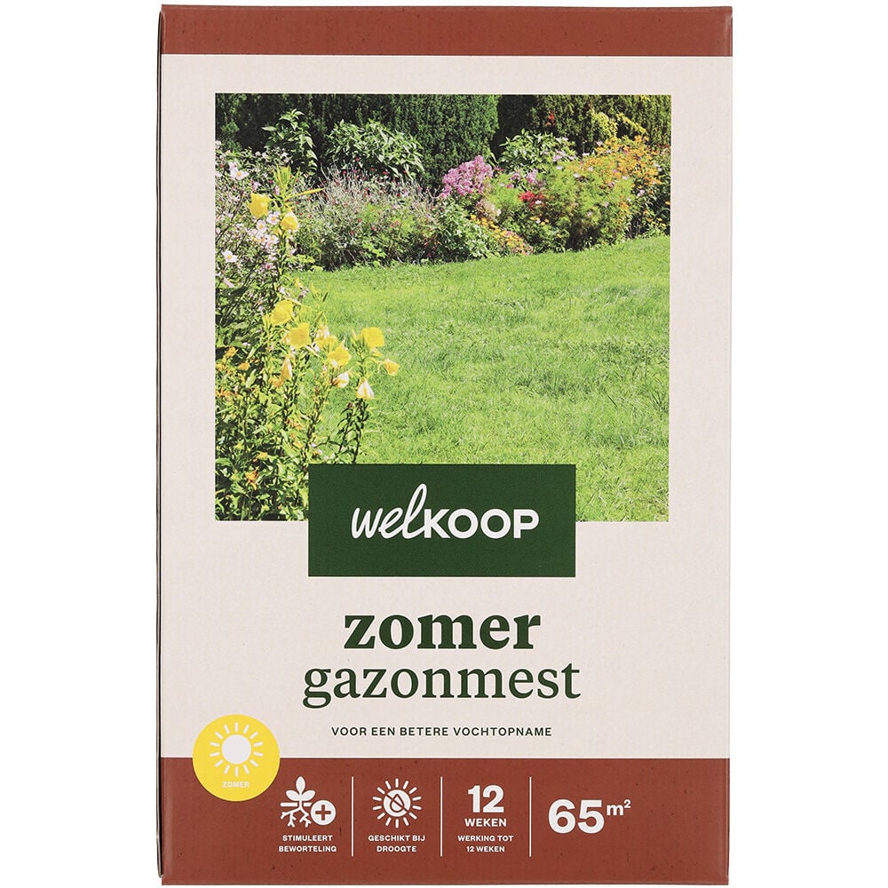Welkoop - Zomer Gazonmest - 65 m2 - 2 Kilogram Welkoop - Zomer Gazonmest - 65 m2 - 2 Kilogram