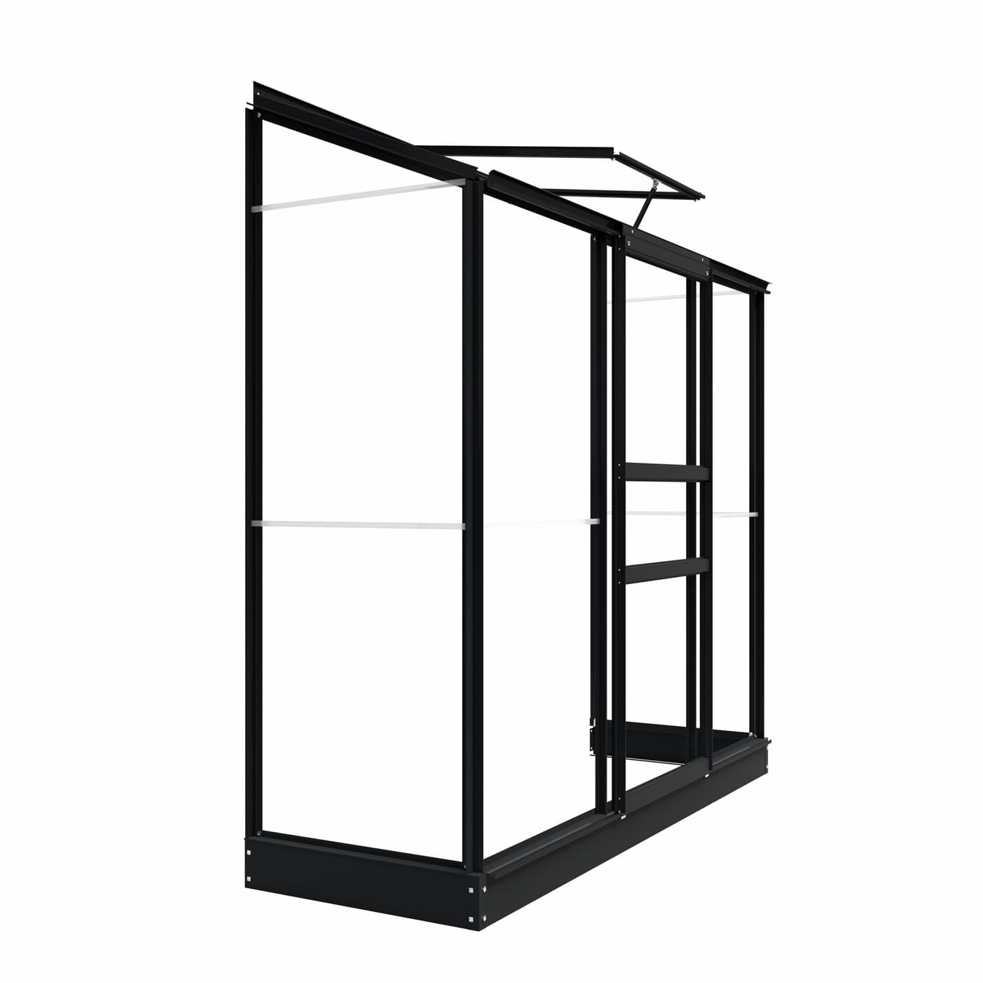 Royal Well Emma II - Muurkas - Zwart - 194x194x69 cm - Veiligheidsglas