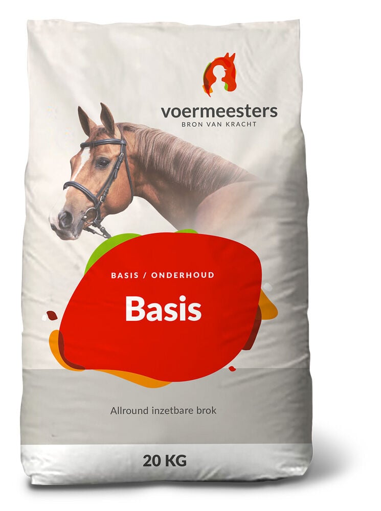 Voermeesters Basis - Basisvoeding - 20 Kilogram - Zak