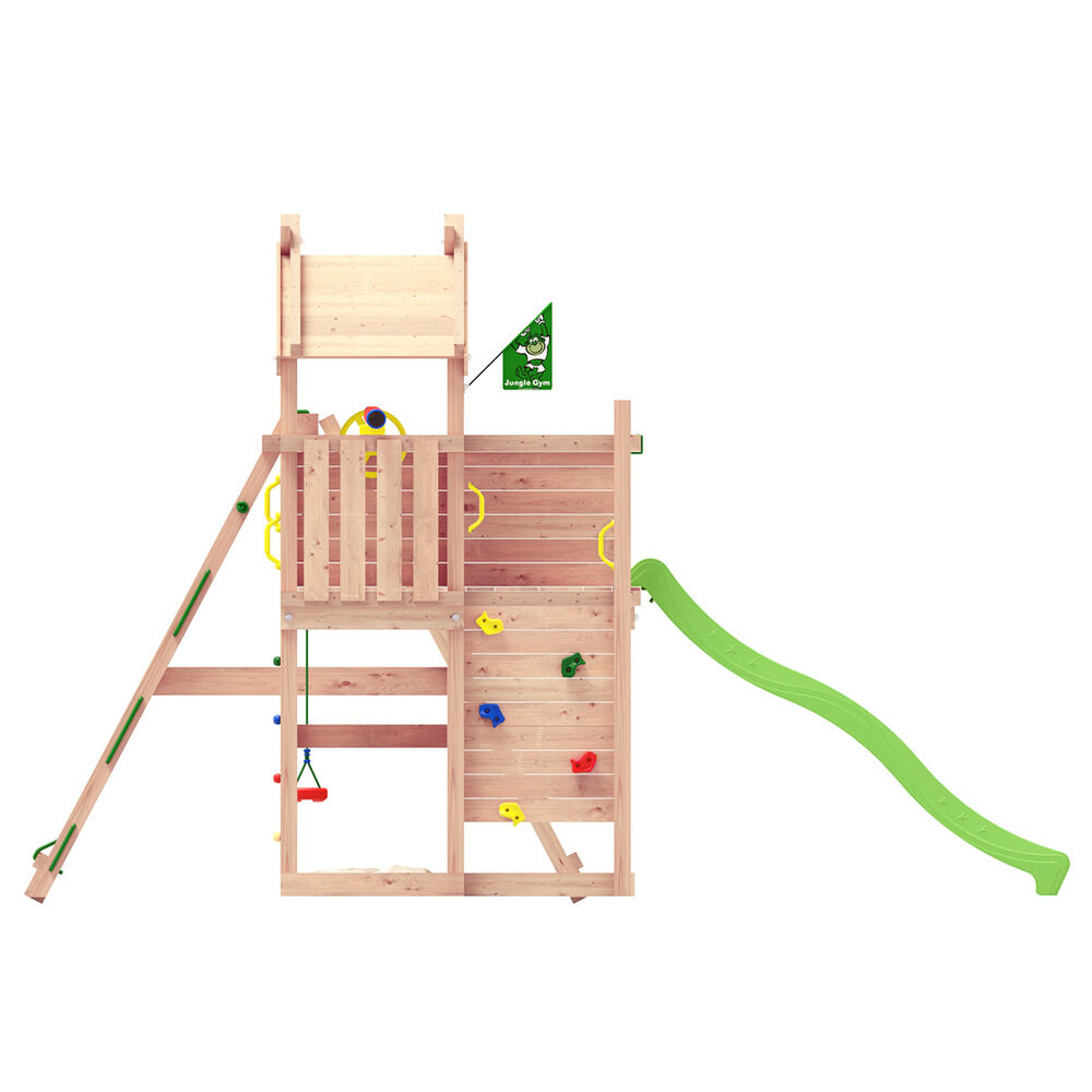 Jungle Gym Vinstra Grenen - Speeltoestel - Licht groen - Grenenhout