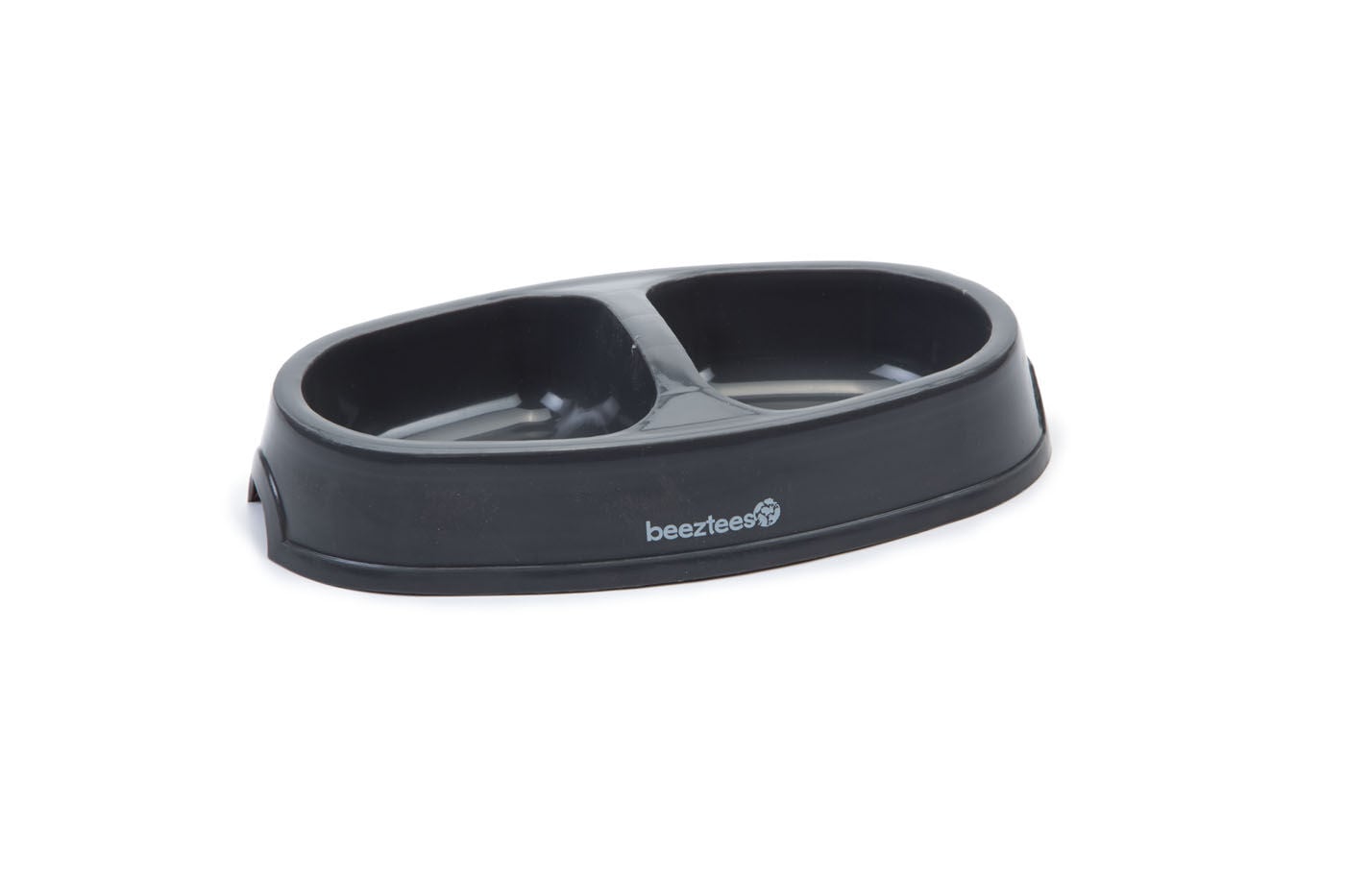 Beeztees dubbel - voerbak - Antraciet - 4.5x22.5x12.8 cm Beeztees dubbel - voerbak - Antraciet - 4.5x22.5x12.8 cm