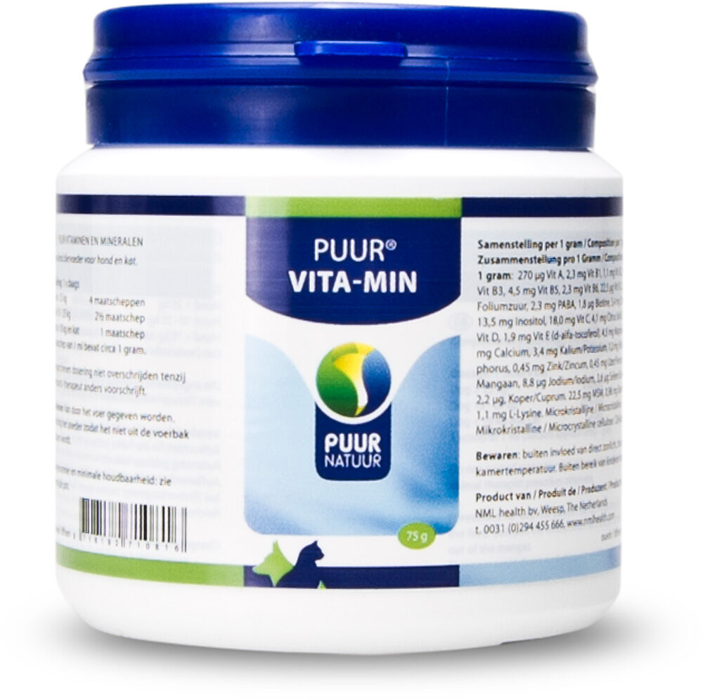 Puur Vita-Min - Voedingssupplement - 75 Gram Puur Vita-Min - Voedingssupplement - 75 Gram