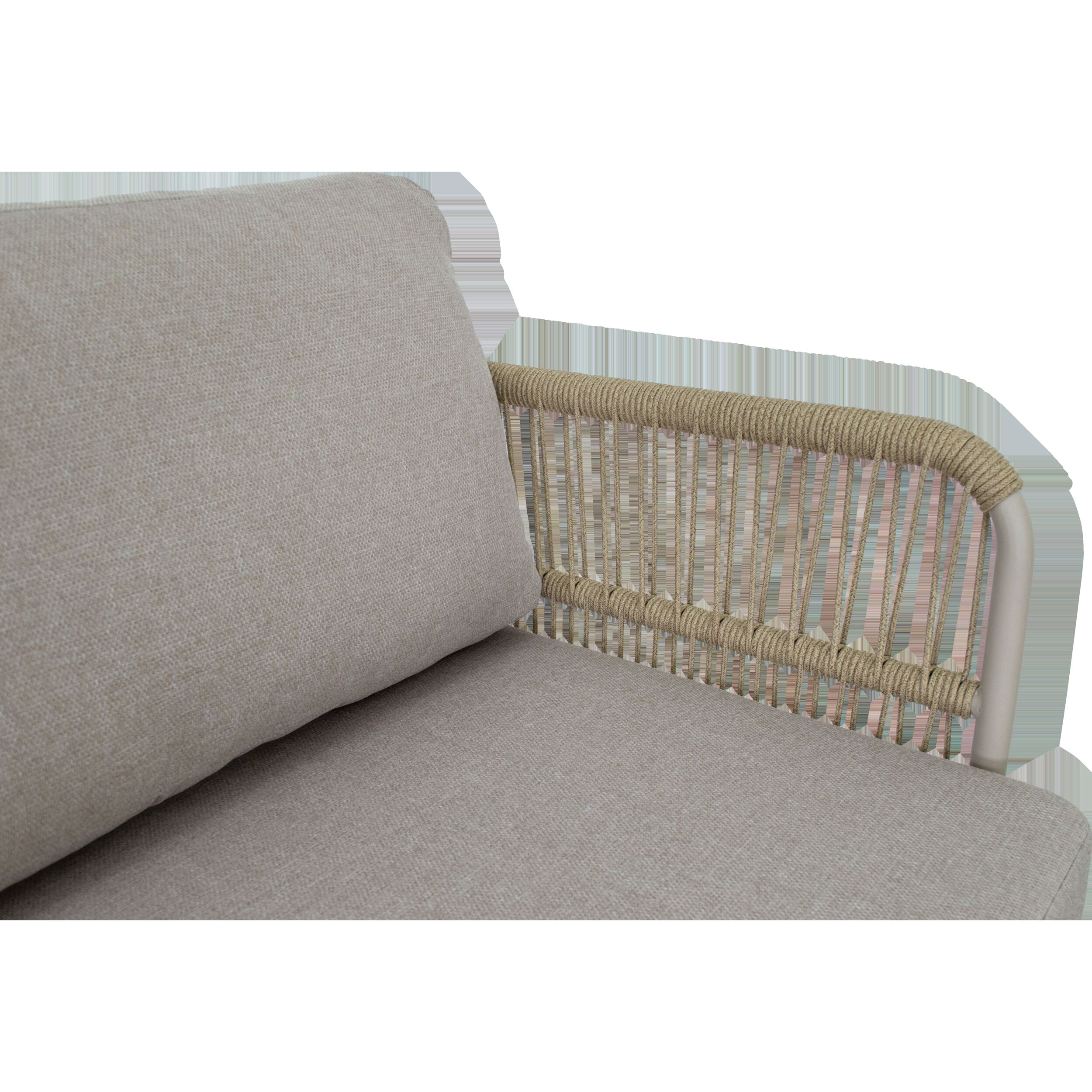 Lesli Living Akiro - Loungeset - Beige - 66x75x179 cm
