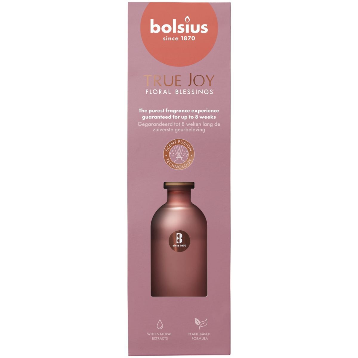 Bolsius True Joy - Geurverspreider - 21 cm - roze - Floral blessing Bolsius True Joy - Geurverspreider - 21 cm - roze - Floral blessing
