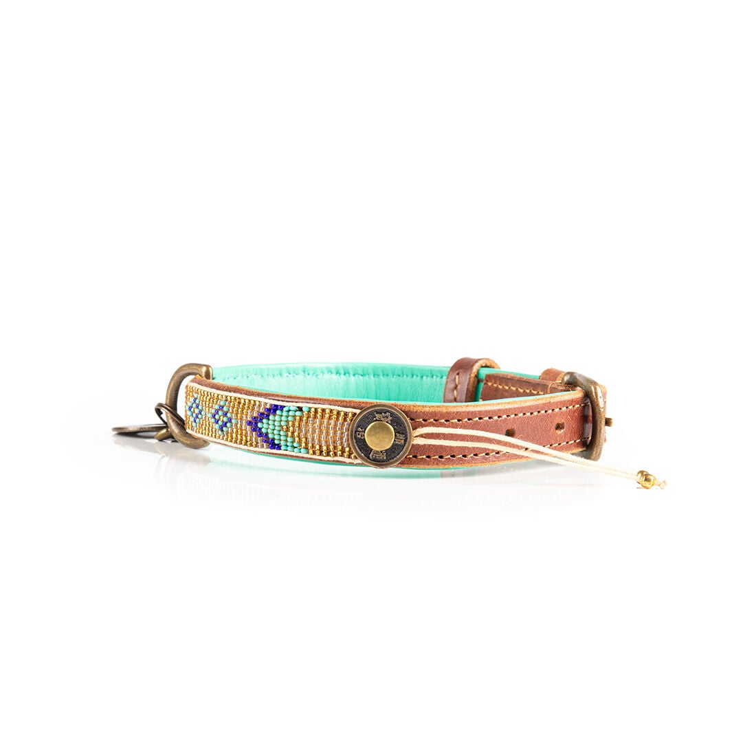 Dwam Indi Moon - Halsband Hond - Goud - 30 tot 33 cm