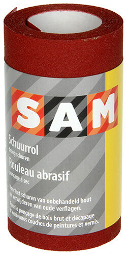 SAM Rol P180 120mm x 4,5m - Schuurpapier - 12.1x6.5x6.5 cm - Rood - 180 - 12 cm