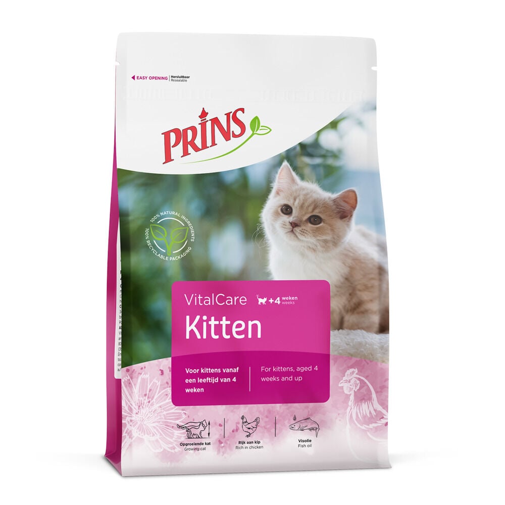 Prins VitalCare - Kitten - Kattenvoer - 1.5 Kilogram - Gevogelte Prins VitalCare - Kitten - Kattenvoer - 1.5 Kilogram - Gevogelte