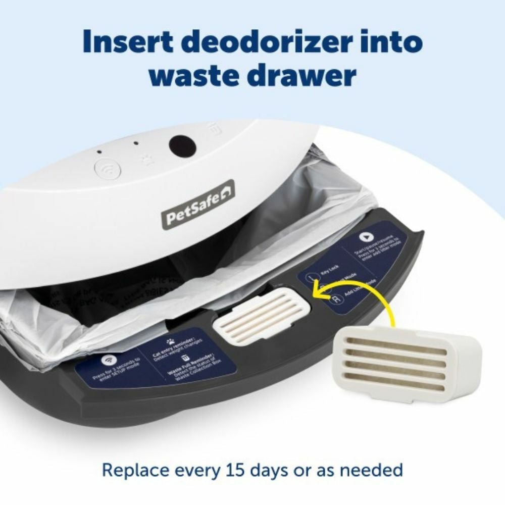 Petsafe ScoopFree® SmartSpin™ - Deodorizer - Filter  voor automatische kattenbak  - 2 Pack - Wit