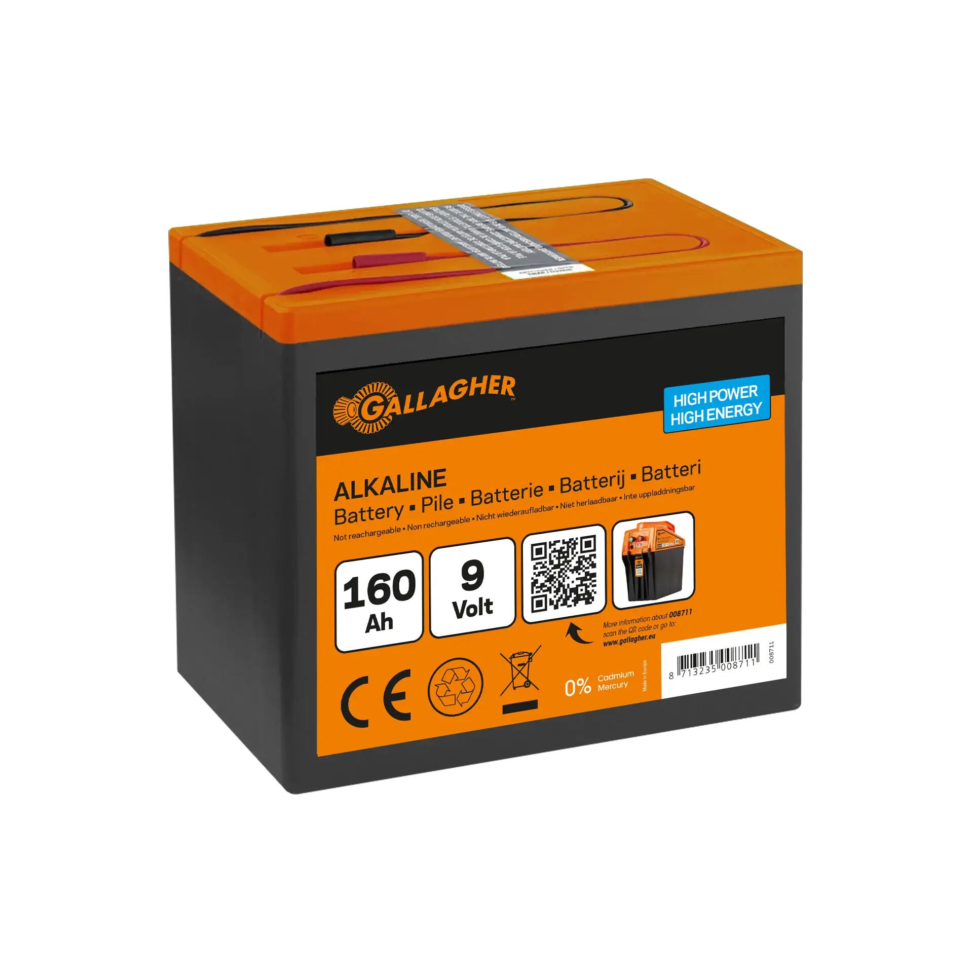 Gallagher Powerpack 160 AH - Batterij Gallagher Powerpack 160 AH - Batterij