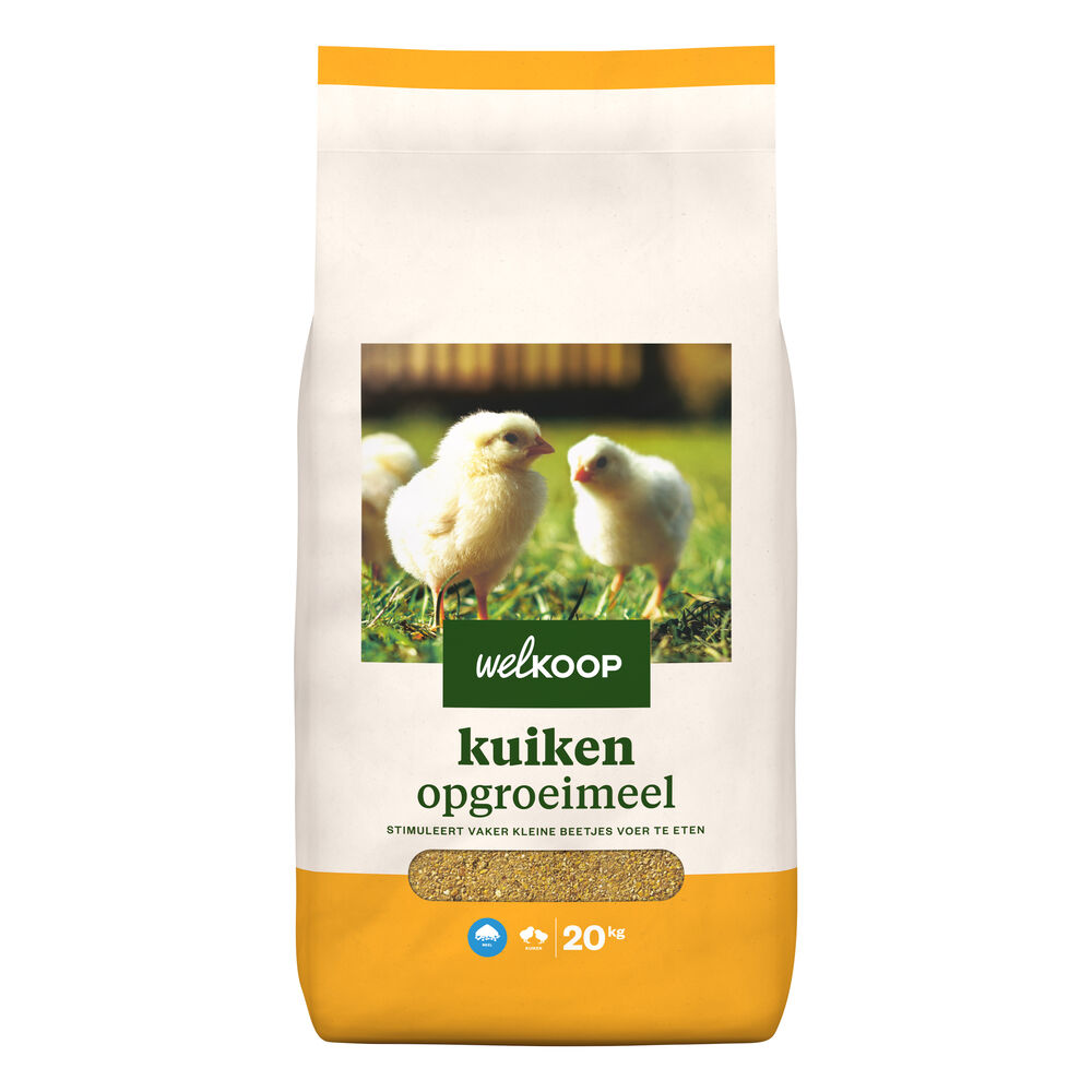 Welkoop Opgroeimeel - Kuikenvoer - 20 Kilogram Welkoop Opgroeimeel - Kuikenvoer - 20 Kilogram