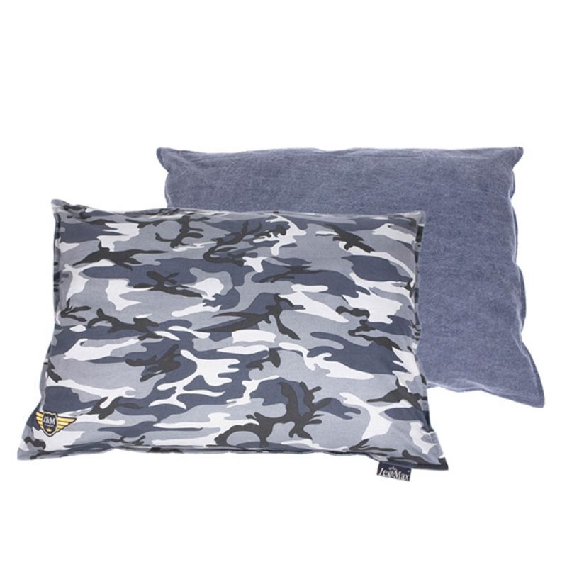 Lex & Max Army - hondenkussen - Grijs - 15x70x100 cm