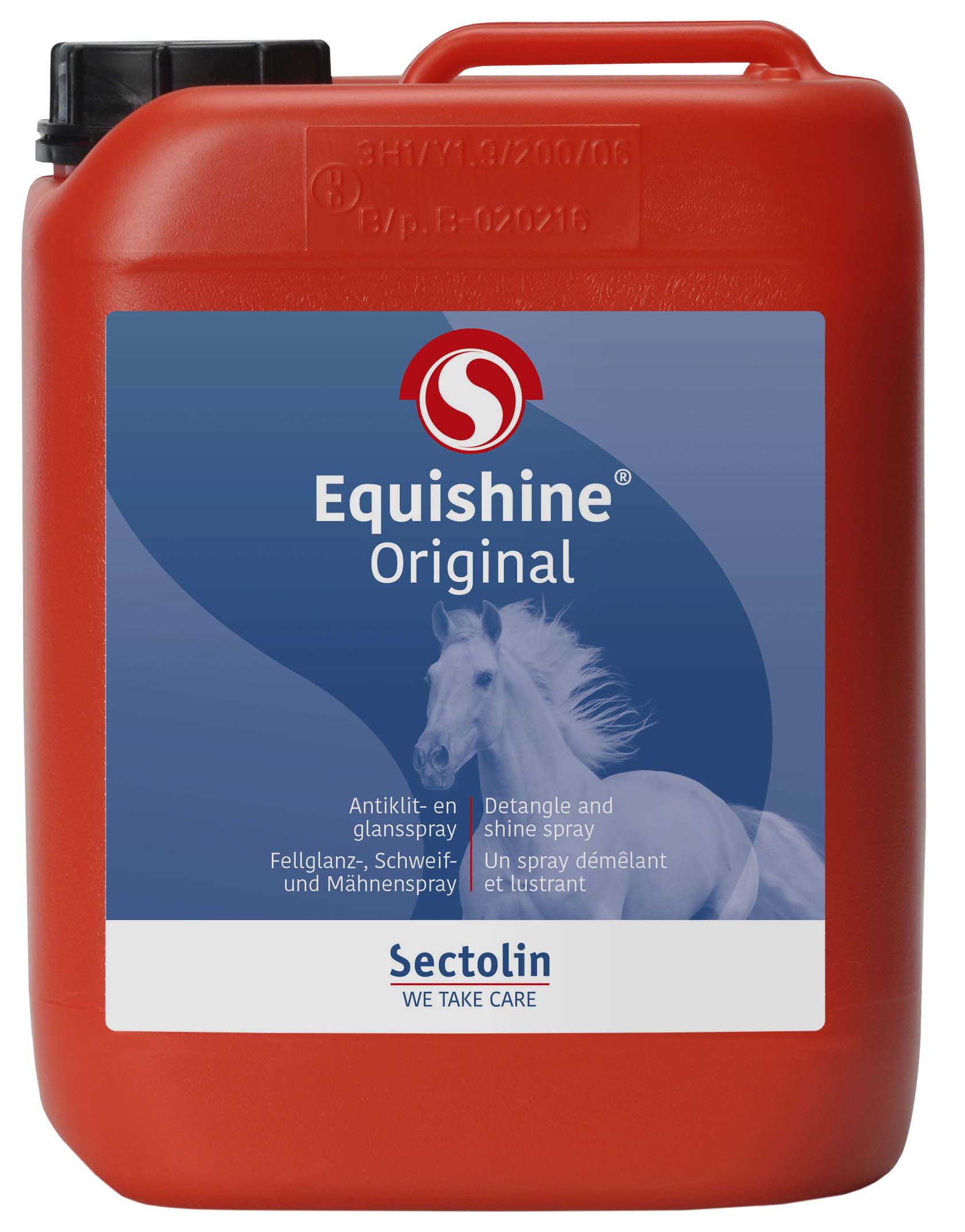 Sectolin Equishine - Antiklit en glasspray Paard - Original - 5 Liter - Transparant Sectolin Equishine - Antiklit en glasspray Paard - Original - 5 Liter - Transparant