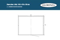 Glorenza Lilly - Kattenren - Antraciet - 178x176x242 cm