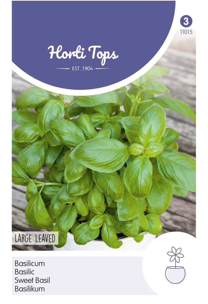 Hortitops Basilicum Ocimum basilicum Grove - Kruidenzaden