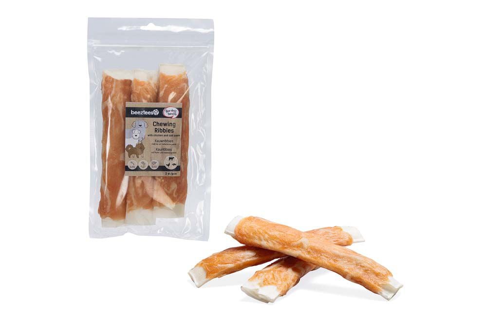 Beeztees Kauwsnack - Hondensnack - 3 Stuks - vis Beeztees Kauwsnack - Hondensnack - 3 Stuks - vis