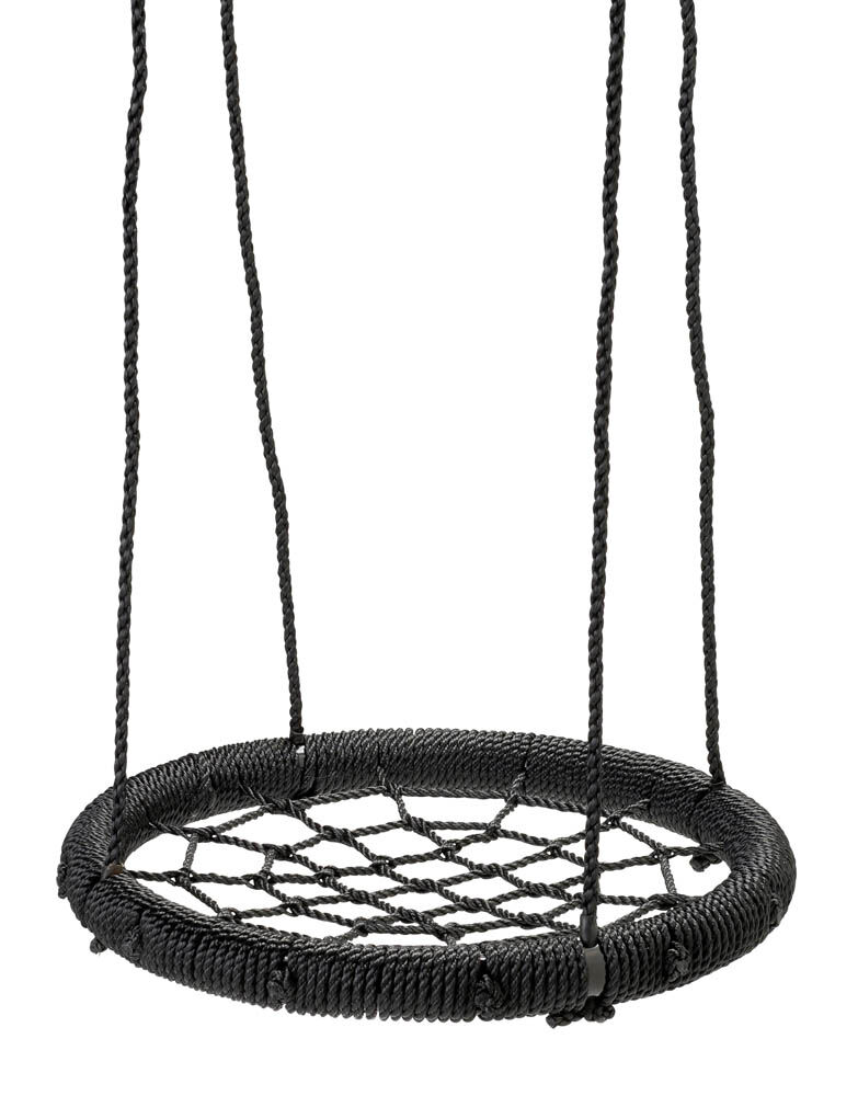 Swing King - Nest schommel - Zwart - PE|Metaal