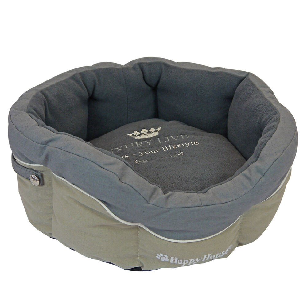 Happy-House Luxury Living - Hondenmand - Grijs - 21x46x46 cm - Klein