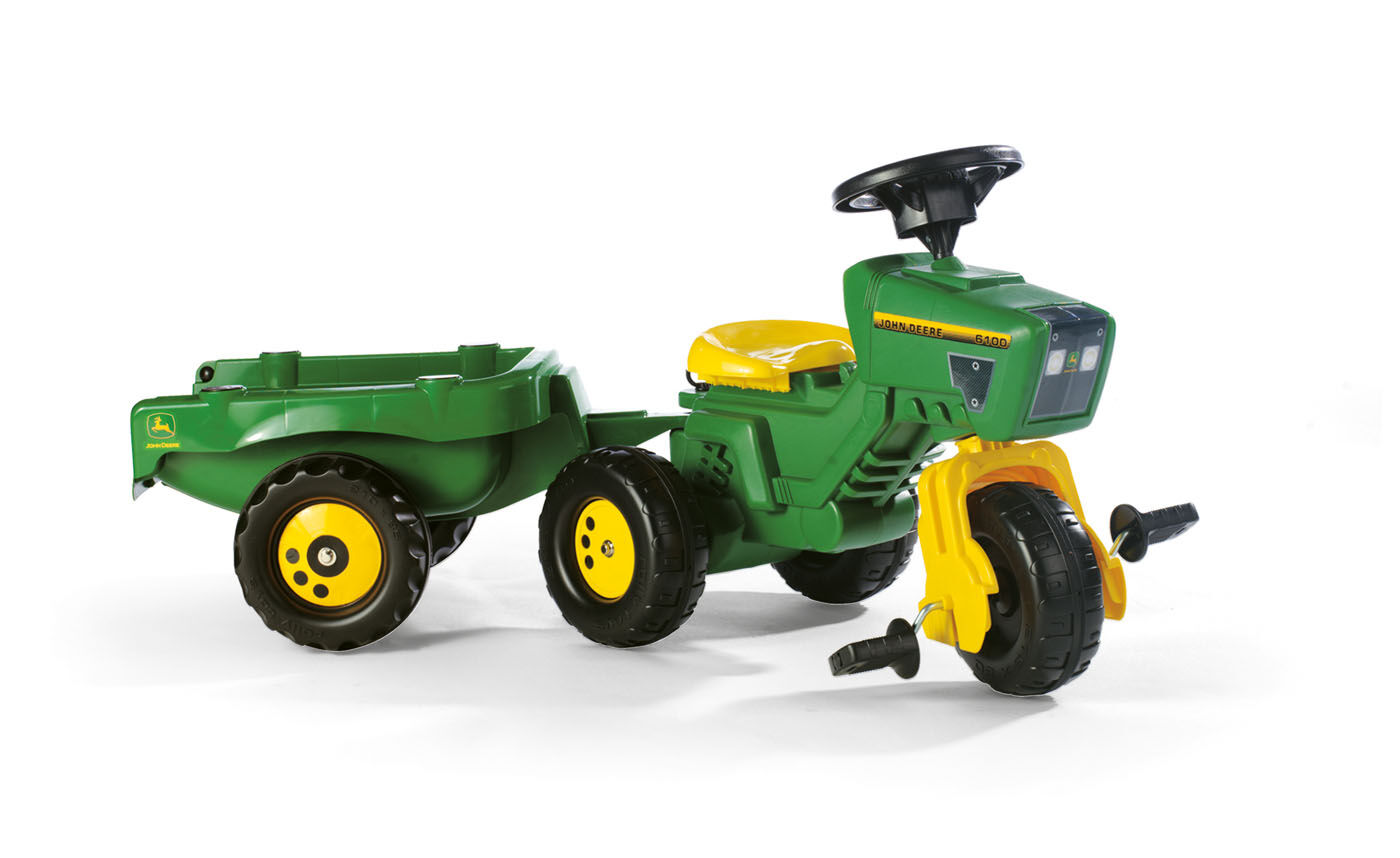 Rolly toys Trac John Deere + aanhanger - Tractoren