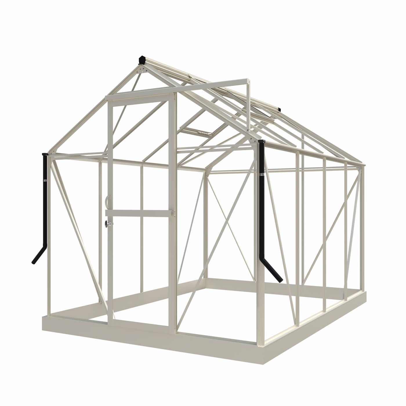 Royal Well Mary II - Tuinkas - Wit - 241x212x291 cm - Veiligheidsglas