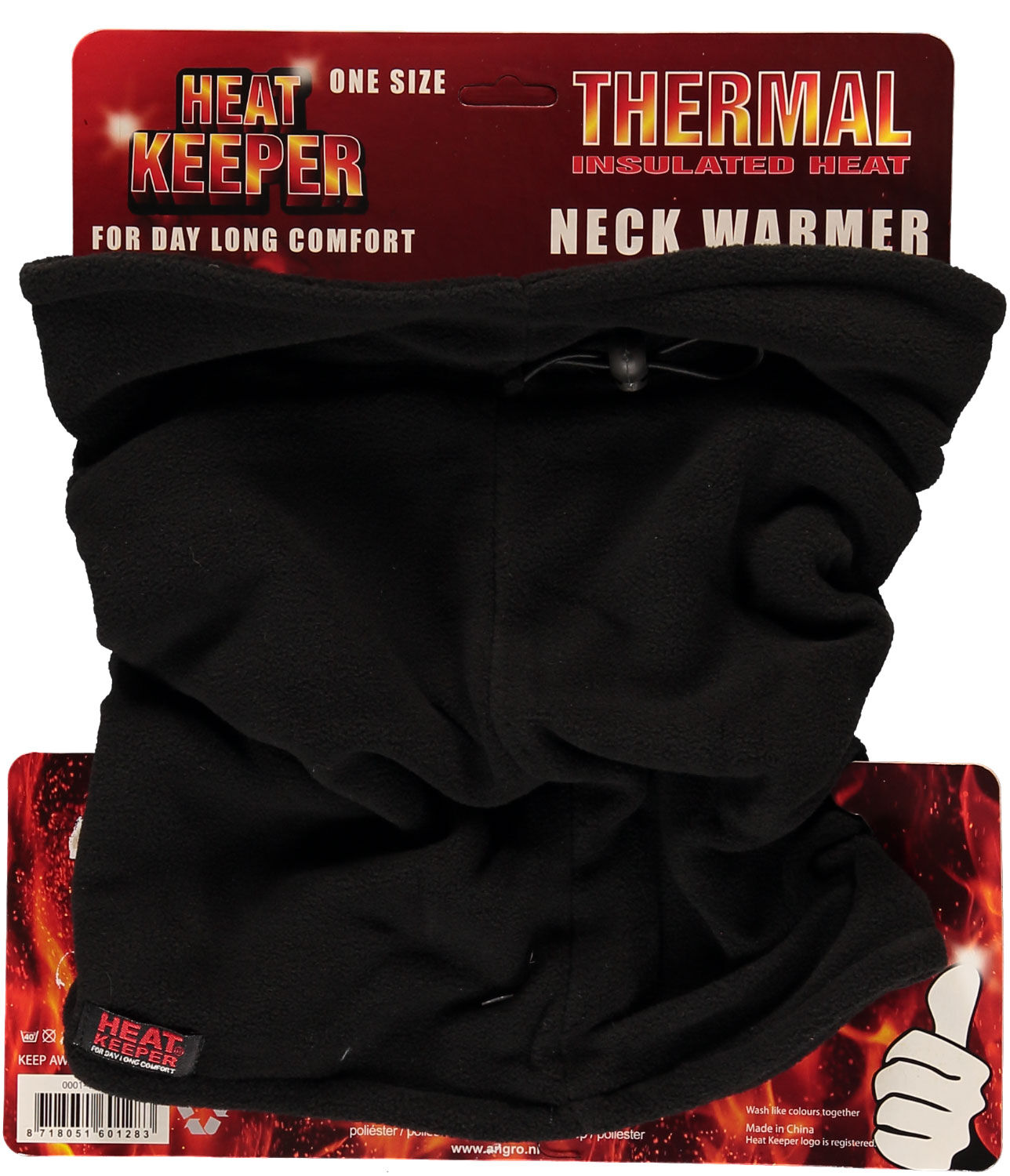 Heatkeeper Fleece - nekwarmer - Zwart