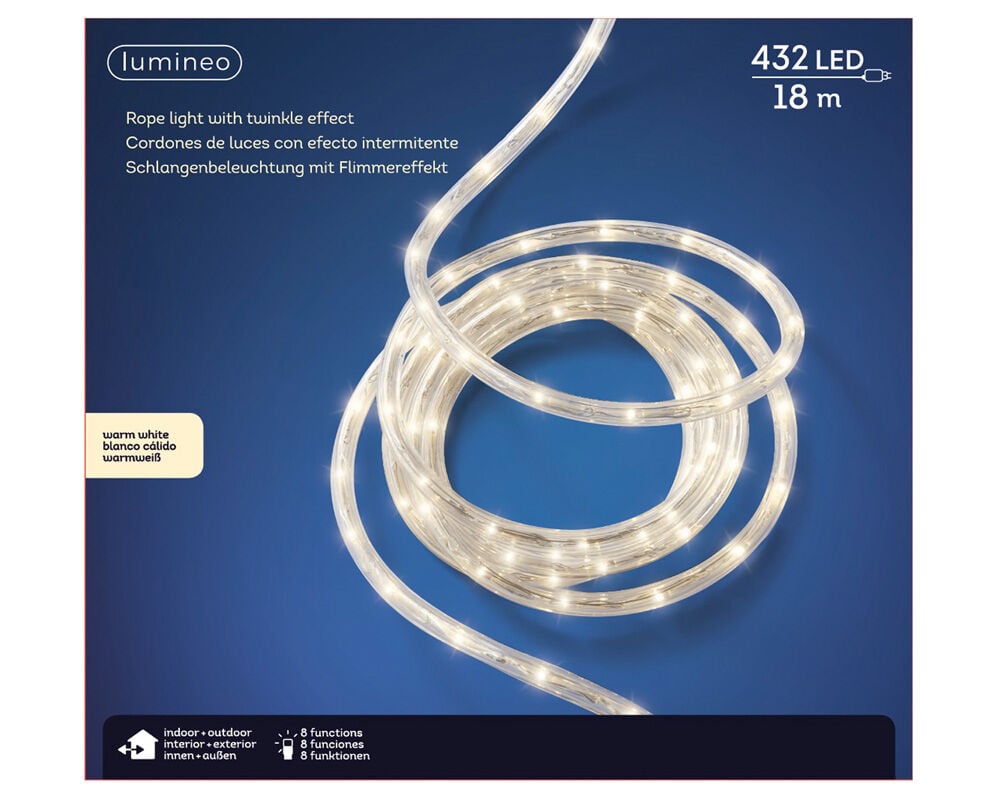 Lumineo - Slangverlichting - 432 - Warm wit - 1800 cm Lumineo - Slangverlichting - 432 - Warm wit - 1800 cm