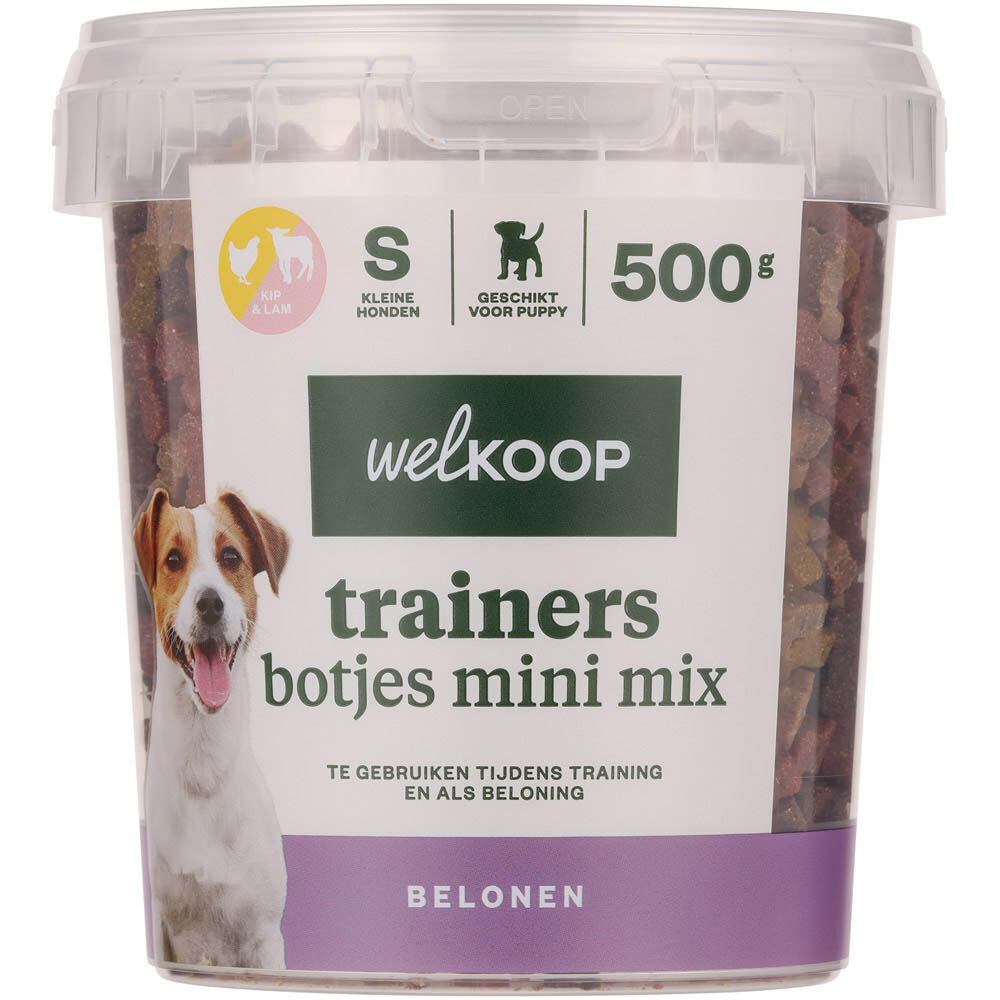Welkoop - Trainers Botjes Mini Mix - 500 Gram - lam, kip Welkoop - Trainers Botjes Mini Mix - 500 Gram - lam, kip