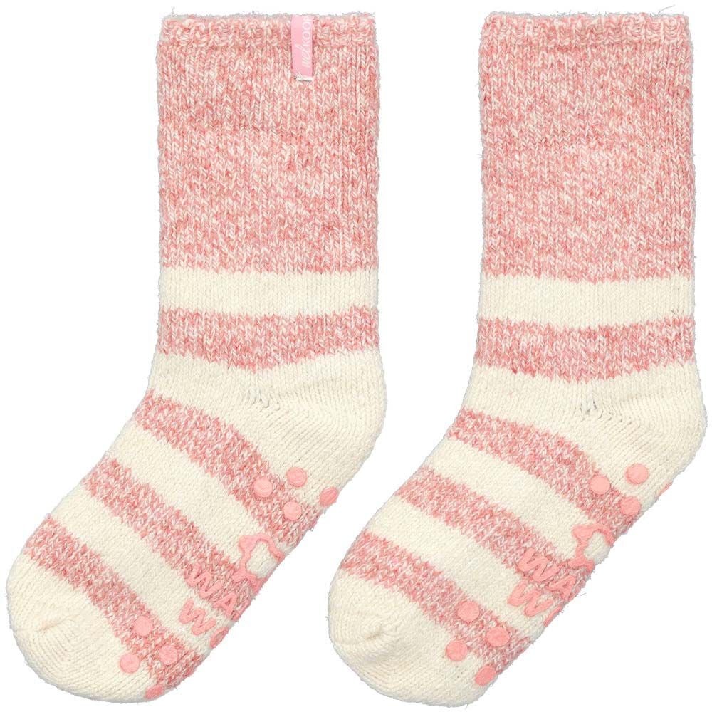 Welkoop - Huissokken - Wol - Roze gestreept - 35-38